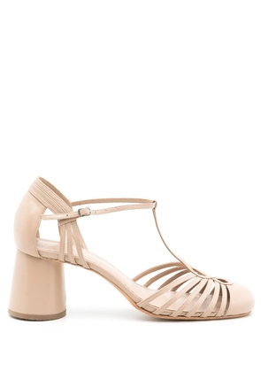 Sarah Chofakian Chamonix leather pumps - Neutrals
