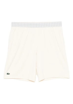 Lacoste logo-embroidered shorts - Neutrals