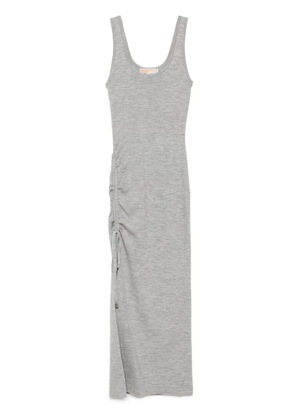 Michael Kors ruched scoop-neck dress - Grey