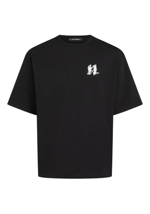 Karl Lagerfeld logo-print T-shirt - Black