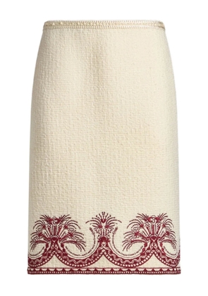 ETRO bouclé pencil skirt - Neutrals