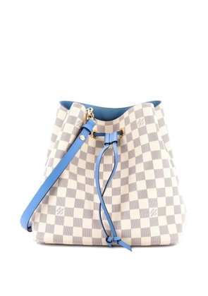 Louis Vuitton Pre-Owned NeoNoe Handbag Damier with Leather MM bucket bag - Blue
