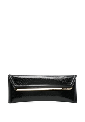DSQUARED2 metallic-trim leather clutch bag - Black