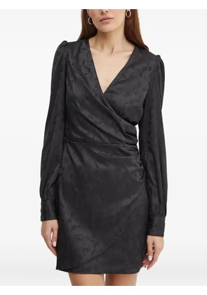 GUESS USA long-sleeve gathered mini dress - Black