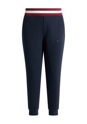 Bally striped-waistband pants - Blue