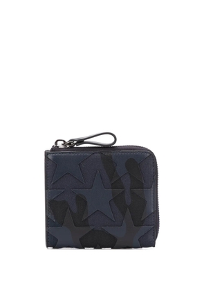 Valentino Garavani camouflage star patch wallet - Blue