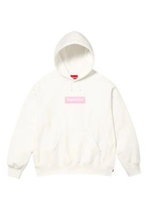 Supreme box-logo hoodie - White