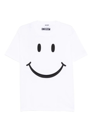Moschino smiley-print cotton T-shirt - White