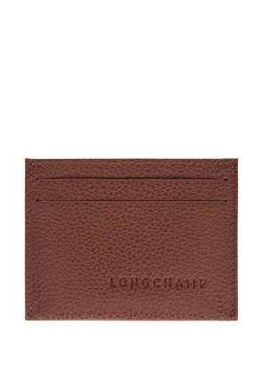Longchamp Le Foulonné card holder - Brown