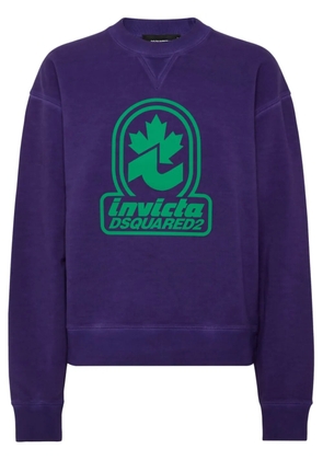 DSQUARED2 logo-print sweatshirt - Purple