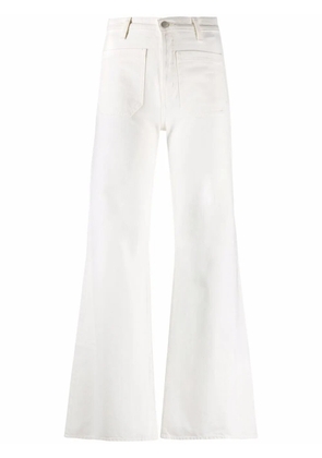 Nili Lotan Florence high-waist flared jeans - White