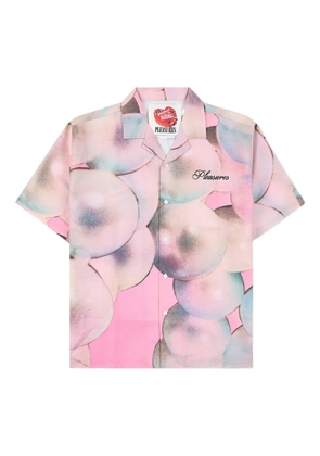 Pleasures Pearl print-detail button shirt - Pink