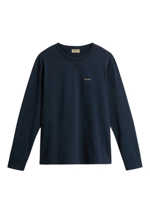 Woolrich long-sleeve crew-neck T-shirt - Blue