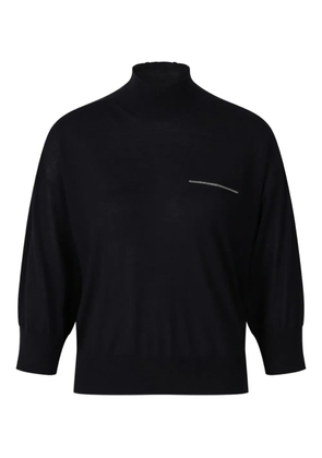 Peserico stud-embellished sweater - Blue