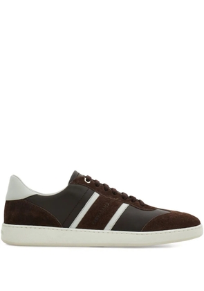 Ferragamo suede panelled sneakers - Brown