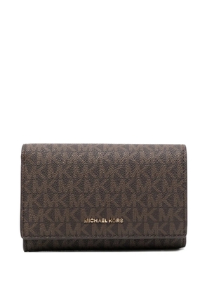 Michael Kors Logo Lettering Long wallet - Brown