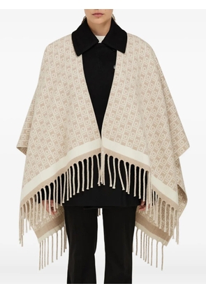 Ferragamo embroidered reversible scarf - Neutrals