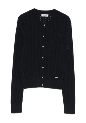 SANDRO button-fastening cardigan - Blue