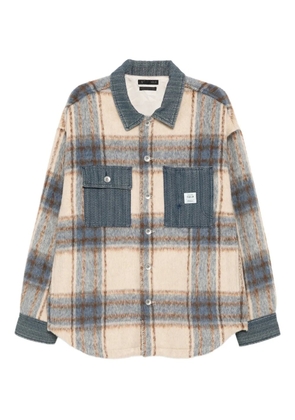 FIVE CM logo-patch jacket - Blue