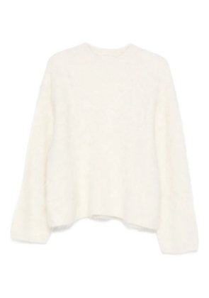 Soft Goat long-sleeve crew-neck knitwear - White