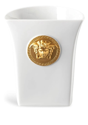 Versace Medusa Madness small vase - White