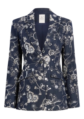 Cinq A Sept Cheyenne embroidered blazer - Blue