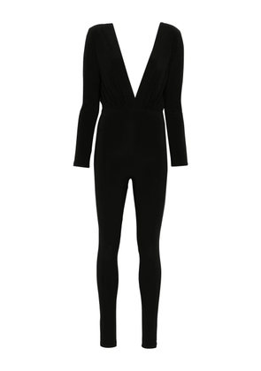 Alchemy x Lia Aram draped jumpsuit - Black