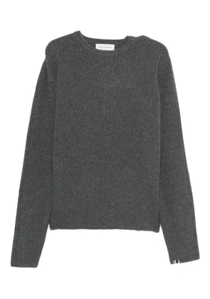 extreme cashmere N°356 You ribbed cashmere sweater - Grey