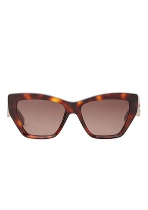 Karl Lagerfeld cut-out signature sunglasses - Brown