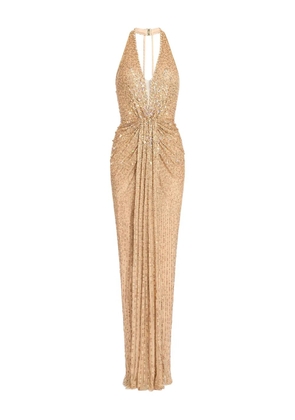 Jenny Packham Lana embellished maxi dress - Gold