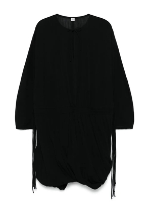 TOTEME drawstring-waist dress - Black