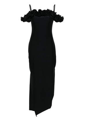 Coperni ruffle-detail maxi dress - Black