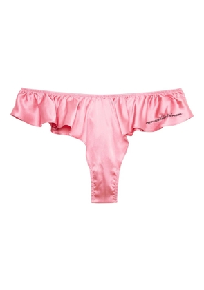Fleur Du Mal Luxe Flutter panties - Pink