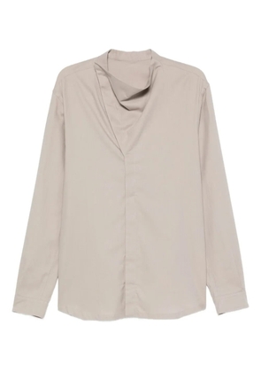 Rick Owens high-neck long-sleeve shirt - Neutrals