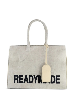 Readymade logo-print tote bag - White