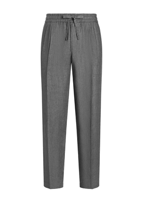 Dolce & Gabbana linen tapered trousers - Grey