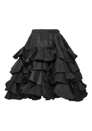 Comme des Garçons TAO ruffled midi skirt - Black