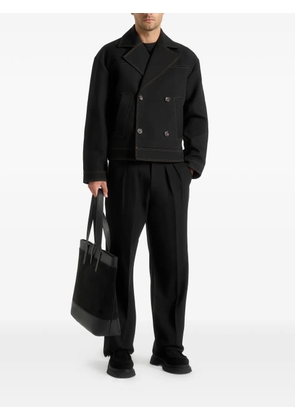 Manière De Voir Mika double-breasted jacket - Black