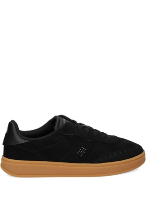 Tommy Hilfiger Heritage suede leather sneakers - Black