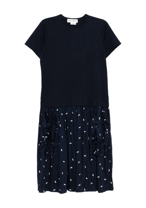 Comme Des Garçons Girl ruffled-pocket dress - Blue