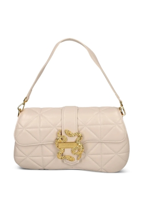 Just Cavalli quilted snakeskin-detail cross body bag - Neutrals