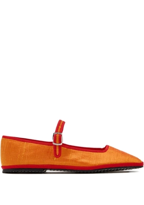 CAPULETTE buckle-strap ballet flats - Orange