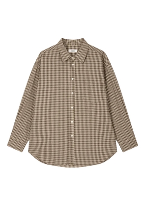 TOMBOY checked shirt - Brown