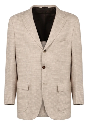 Kiton cashmere-wool jacket - Neutrals