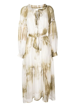 Bambah tie-dye midi dress - Green