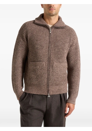 Manière De Voir Jamie zip cardigan - Brown