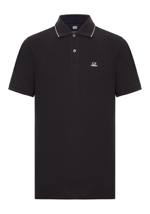 C.P. Company logo-detail polo shirt - Black