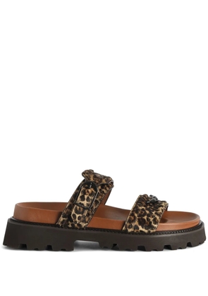 Zadig&Voltaire Ride leather mules - Neutrals