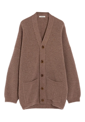 LEMAIRE V-neck wool cardigan - Neutrals