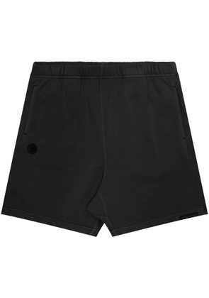 AAPE BY *A BATHING APE® logo-embroidered cotton shorts - Black